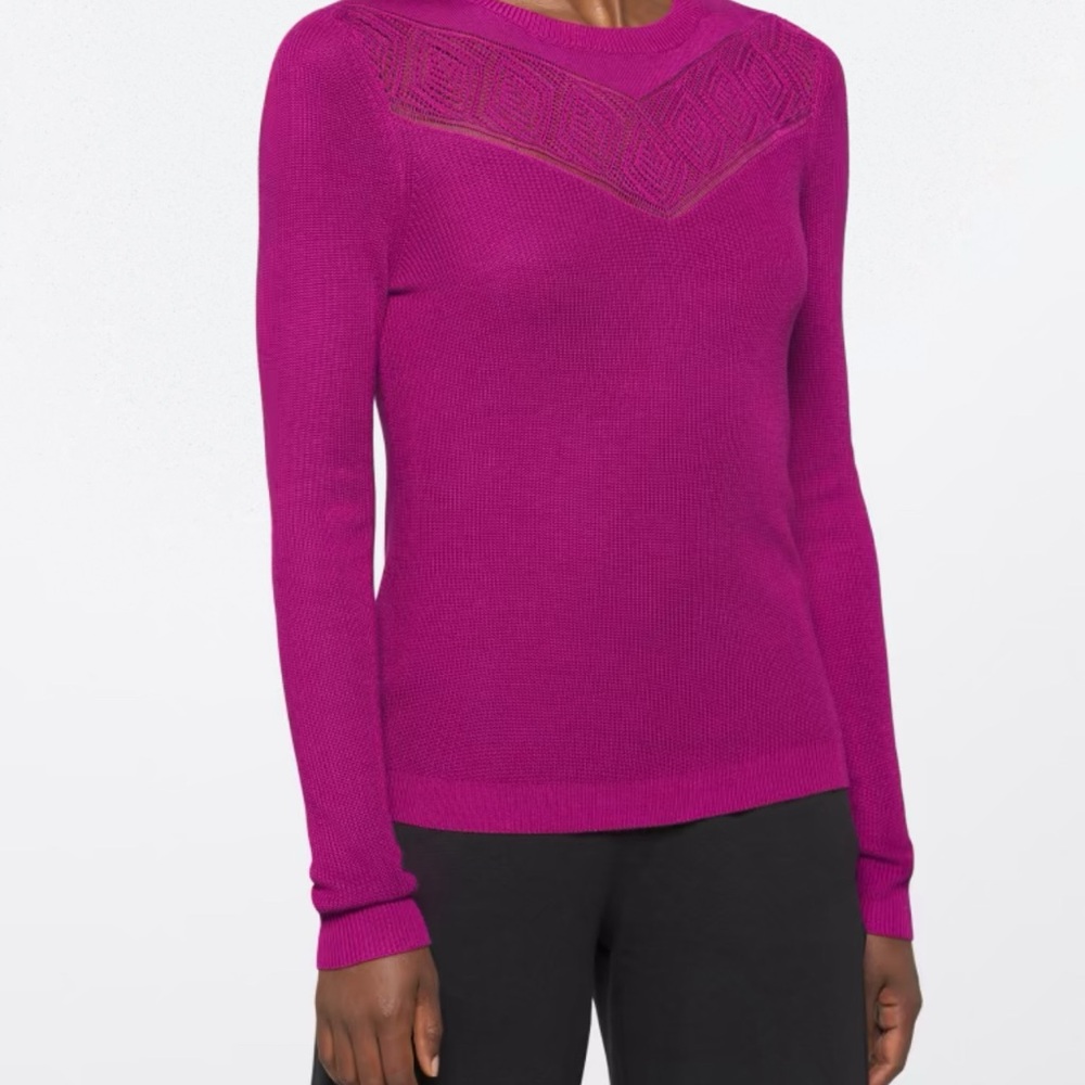 Daniel Rainn Connie Pointelle Detail Sweater size L NWT